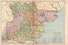 ESSEX. Showing Parliamentary divisions, boroughs & parks. BACON 1901 old map