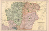 HAMPSHIRE (NORTH). Showing Parliamentary divisions & parks. BACON 1901 old map