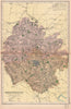 HEREFORDSHIRE. Showing Parliamentary divisions, boroughs & parks. BACON 1901 map