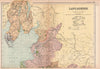 LANCASHIRE (NORTH). Showing Parliamentary divisions & parks. BACON 1901 map