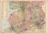 LANCASHIRE (SOUTH). Showing Parliamentary divisions & parks. BACON 1901 map