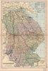 LINCOLNSHIRE. Showing Parliamentary divisions, boroughs & parks. BACON 1901 map