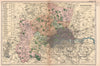 MIDDLESEX showing Parliamentary divisions,boroughs & parks.London.BACON 1901 map