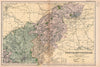 NORTHAMPTONSHIRE (NORTH). Constituencies, boroughs & parks. BACON 1901 old map