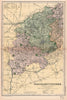 NORTHAMPTONSHIRE (SOUTH). Constituencies, boroughs & parks. BACON 1901 old map