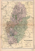 NOTTINGHAMSHIRE. Showing Parliamentary divisions,boroughs & parks.BACON 1901 map