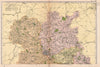 SHROPSHIRE (NORTH). Showing Parliamentary divisions & parks. BACON 1901 map
