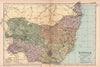 SUFFOLK. Showing Parliamentary divisions, boroughs & parks. BACON 1901 old map