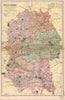 WILTSHIRE. Showing Parliamentary divisions, boroughs & parks. BACON 1901 map