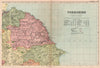 YORKSHIRE (NORTH EAST). Showing Parliamentary divisions & parks. BACON 1901 map