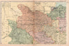 YORKSHIRE (NORTH WEST). Showing Parliamentary divisions & parks. BACON 1901 map
