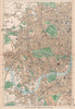 LONDON WEST. Westminster Camden Chelsea Wandsworth Kensington. BACON 1901 map