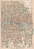LONDON EAST City Hackney Tower Hamlets Islington Southwark Docks. BACON 1901 map