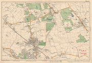 STANMORE Wealdstone Edgware Pinner North Harrow Kenton The Hyde. BACON 1927 map