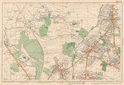 FINCHLEY/HENDON Mill Hill Hyde Golders Green Edgware Colindale. BACON 1927 map