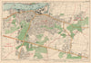 WOOLWICH Abbey Wood Blackheath Charlton Eltham East Wickham. BACON 1927 map