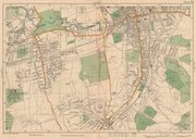 SOUTH CROYDON Carshalton Wallington Waddon Beddington Purley. BACON 1927 map