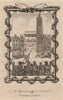A medieval jousting tournament in London. Knights in armour. HARRISON 1775