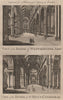 Westminster Abbey & St. Paul's Cathedral interiors. London. HARRISON 1775
