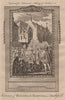 Protestant Martyr burning at the stake in Smithfield. London. HARRISON 1775