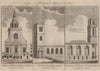 CITY CHURCHES St Edmund the King. All Hallows. St Mary Woolnoth. Lombard St 1775
