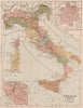 ANCIENT ITALY under the Romans. Inset Ancient Rome, environs 1880 old map