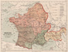 ROMAN GAUL. Gallia Narbonensis Transalpina Cisalpina Belgica Celtica 1880 map