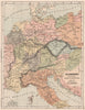 HOLY ROMAN EMPIRE. Germany under Saxon & Franconian Emperors 911-1138 1880 map