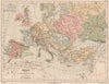 1453 EUROPE upon establishment of the Ottoman Empire.Emirate of Grenada 1880 map