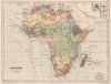 AFRICA POLITICAL. Pre-colonial/scramble for Africa. Tribal areas 1880 old map