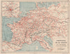 FRANCE & GERMANY RAILWAYS. Western/Central Europe. Chemins de fer 1880 old map