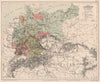 German Empire showing states/provinces. CORTAMBERT 1880 old antique map chart