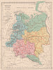 EUROPEAN RUSSIA showing railways & oblasts. Russia in Europe 1880 old map