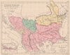 TURKEY IN EUROPE. Principalities recognising suzerainty. Balkans Candia 1880 map