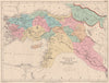 TURKEY IN ASIA. Transcaucasia. Mesopotamia Syria Levant Iraq Cyprus 1880 map