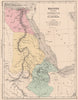 NILE VALLEY & RED SEA. Egypt Nubia and Abyssinia. CORTAMBERT 1880 old map