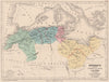 MAGHREB. Barbary coast. Morocco Algeria Libya Tunisia. North Africa 1880 map