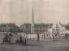 PARIS. The Place de La Concorde. Paris 1895 old antique vintage print picture