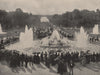 VERSAILLES. The fountains in the gardens of the palace. Yvelines 1895 print