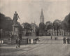 DEN HAAG THE HAGUE. View of the Vijverberg Square. Netherlands 1895 old print