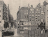 AMSTERDAM. View of the chief canal. Netherlands 1895 old antique print picture