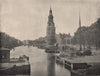 AMSTERDAM. The Montelbaanstoren. Amsterdam 1895 old antique print picture