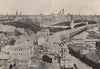 MOSCOW МОСКВА. View of the city and the Kremlin, Moscow Москва. Russia 1895