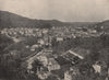 CARRARA. General view of the city. Italy 1895 old antique print picture