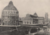 PISA. The baptistry, the cathedral, and the Leaning Tower. Italy 1895 print