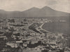 NAPLES. The city, the bay, and Vesuvius. Italy 1895 old antique print picture