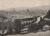 FLORENCE. Panorama of the city. Italy 1895 old antique vintage print picture