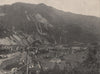 INTERLAKEN. General view of the town. Switzerland 1895 old antique print