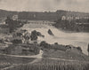 SCHAFFHAUSEN. The falls of the Rhine. Switzerland 1895 old antique print
