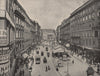 VIENNA. The Graben. Austria 1895 old antique vintage print picture